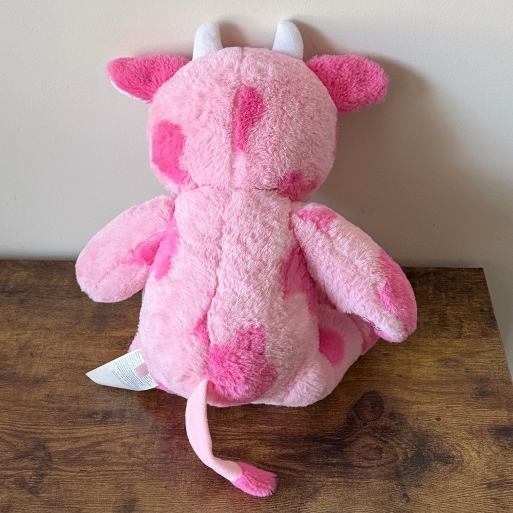 Build A Bear Pink Milkshake Strawberry Cow Plush Limited Release BAB Workshop - Picture 4 of 11